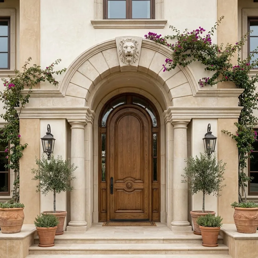كلاديكو® keystone installed above an arch