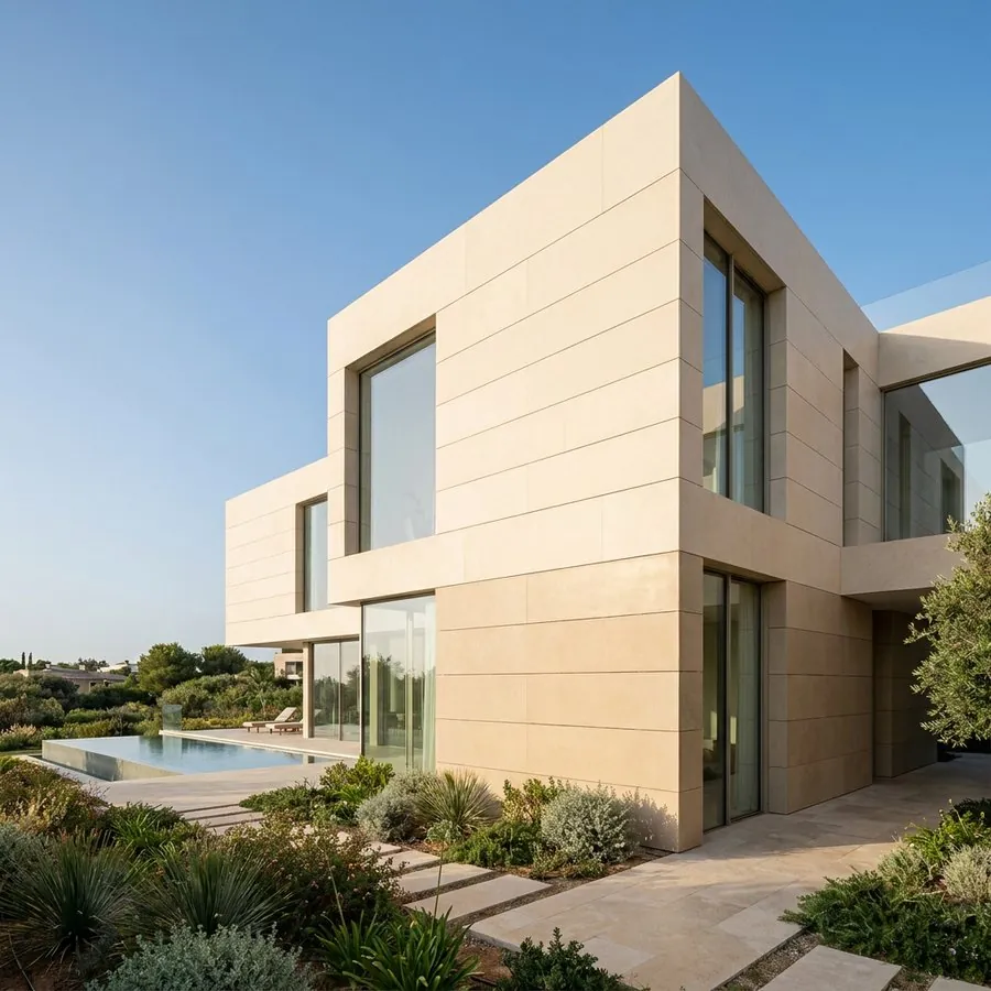 كلاديكو® decorative panel facade on a villa