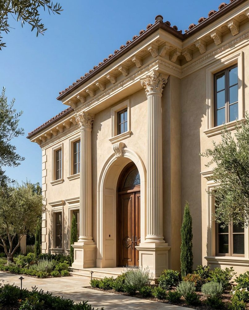 CLADECO® round column and cornice detail