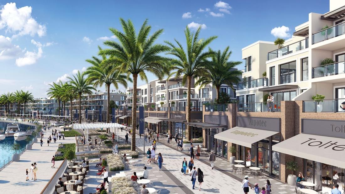 Marina promenade at Marassi on the North Coast