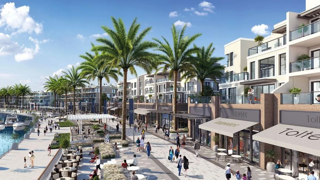 Marina promenade at Marassi on the North Coast