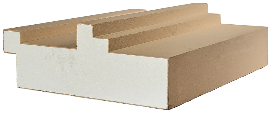 كلاديكو® coated profile pieces with white EPS edges